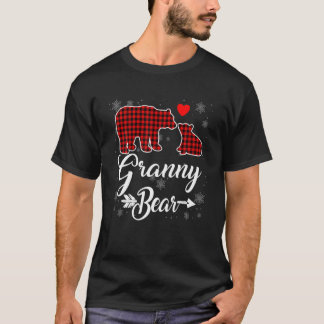 Camiseta Navidades De Oso De Granja De Plata Roja