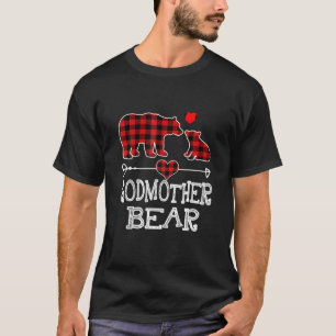 Camiseta Navidades de oso de la abuela Pajama Red Plaid Buf