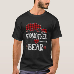 Camiseta Navidades de oso de la abuela Pajama Red Plaid Buf