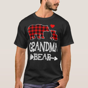 Camiseta Navidades De Oso De La Abuela Rojo De La Abuela Pa