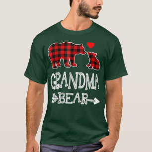 Camiseta Navidades De Oso De La Abuela Rojo De La Abuela Pa