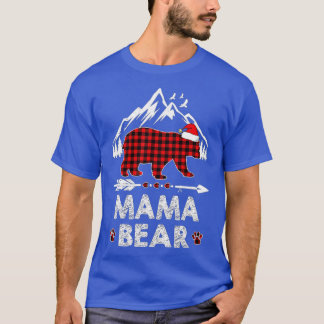 Camiseta Navidades de oso de mama trenzado rojo Pajama coin