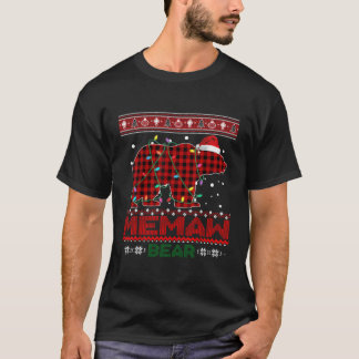 Camiseta Navidades De Oso De Memaw Pajama Familia Gira Baño