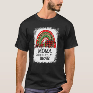 Camiseta Navidades De Oso De Moma Pajama Búfalo De Tubo Roj