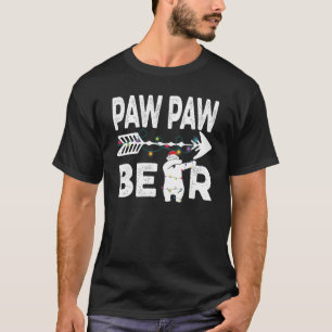 Camiseta Navidades de oso de pawpaw que emparejan luces fam