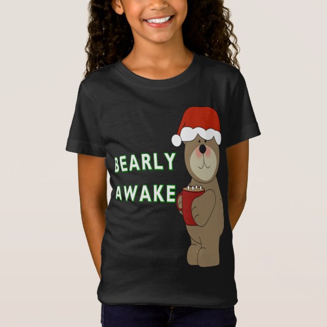 Camiseta Navidades de oso divertidos y despiertos Pajama Sl (Anverso)