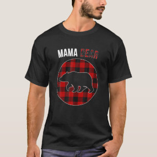 Camiseta Navidades De Oso Escuadrón Pajama Red Plaid Buffal