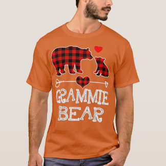 Camiseta Navidades De Oso Grammie Pajama Red Plaid Buffalo 