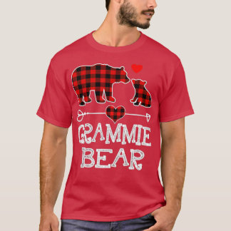 Camiseta Navidades De Oso Grammie Pajama Red Plaid Buffalo 