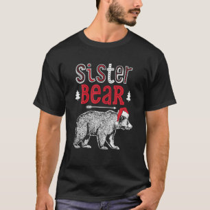 Camiseta Navidades De Oso Hermana Santa Familia Pareándose 