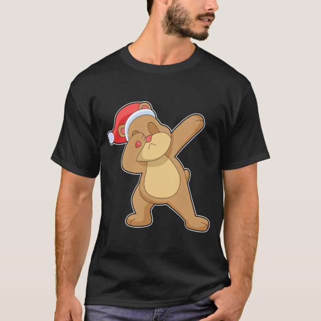 Camiseta Navidades de oso Hip Hop (Anverso)