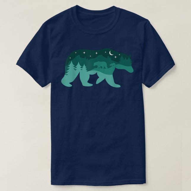 Camiseta Navidades De Oso Invierno Escena De Nieve Que Coin (Diseño del anverso)