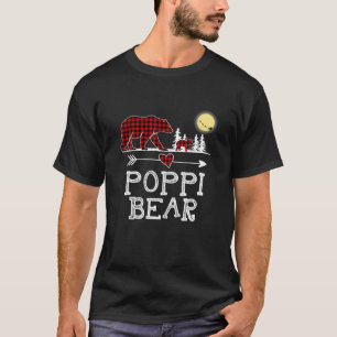 Camiseta Navidades De Oso Poppi Búfalo Rojo Pajama