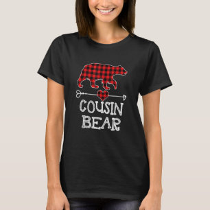 Camiseta Navidades de oso primo Pajama Red Plaid Buffalo Fa