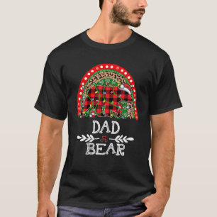 Camiseta Navidades de oso rojo vestido con oso Rainbow Paja