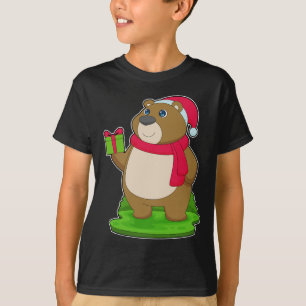 Camiseta Navidades de oso Santa hat