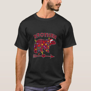 Camiseta Navidades de osos de búfalo rojo de plástico Pajam