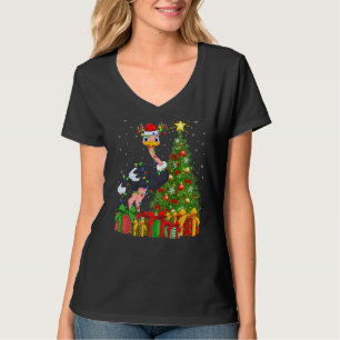 Camiseta Navidades de Ostrich Bird Xmas Holiday Santa Ostri