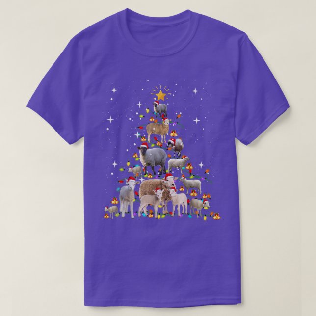 Camiseta Navidades De Oveja De Oveja De Oveja De Nova De An (Diseño del anverso)