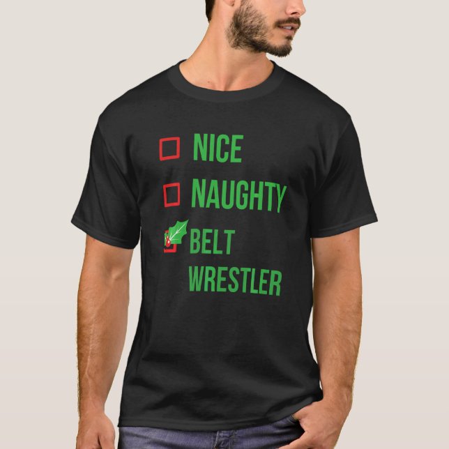 Camiseta Navidades de Pajama graciosos de la luchadora del  (Anverso)