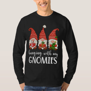 Camiseta Navidades De Pajamas De Gnome Garden Colgando Con