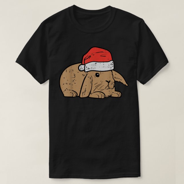 Camiseta Navidades de Pajamas de Santa Bunny Xmas  (Diseño del anverso)