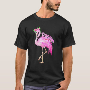 Camiseta Navidades de pájaro Pink Flamingo Papaw en familia