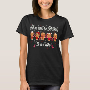 Camiseta Navidades de pan de jengibre desean un cáncer de s
