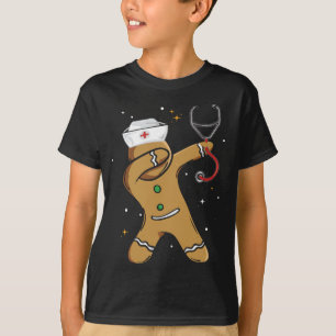 Camiseta Navidades de pan de jengibre enfermeras divertidas