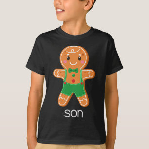 Camiseta Navidades de pan de jengibre que emparejan pijamas