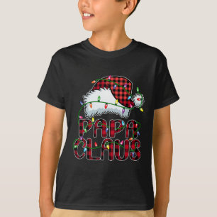 Camiseta Navidades de Papa Claus alumbran a la familia Paja