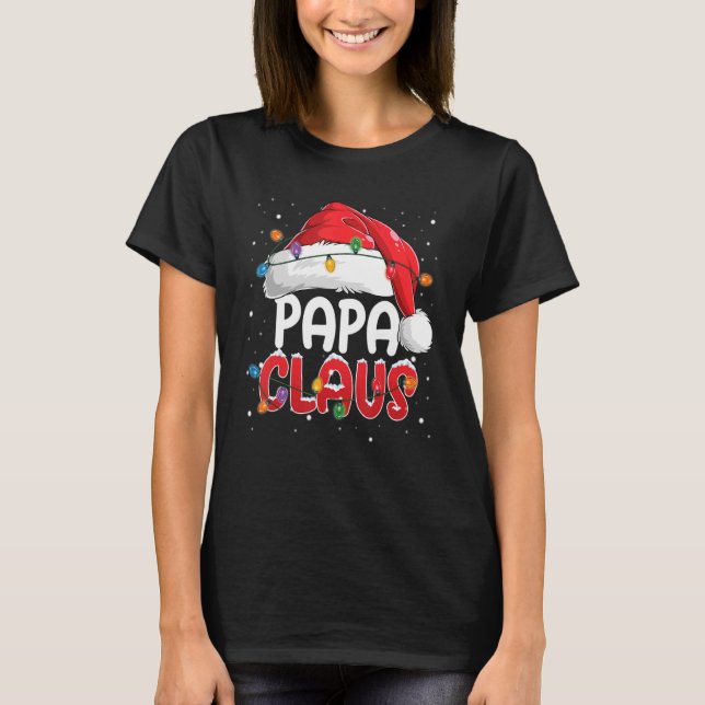 Camiseta Navidades de Papa Claus disfrazar a la familia de  (Anverso)