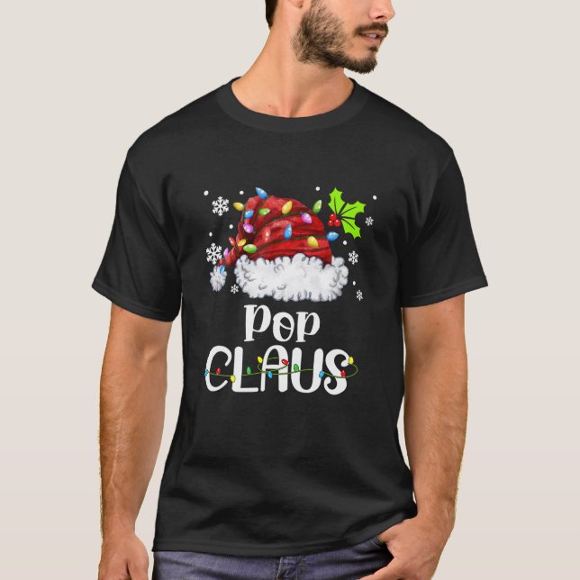 Camiseta Navidades de Papá Noel encendieron Navidad (Anverso)