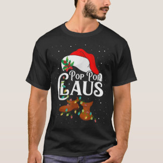 Camiseta Navidades de Papá Noel iluminan a la familia