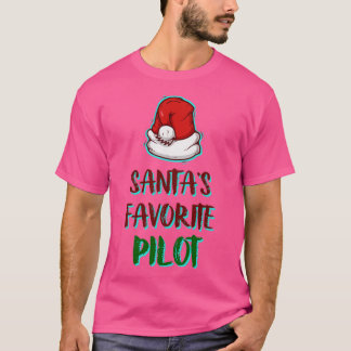 Camiseta Navidades de Papá Noel, piloto favorito de los ami