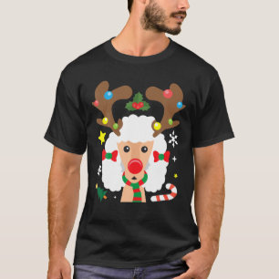 Camiseta Navidades de papá y papá de caniche de renos diver