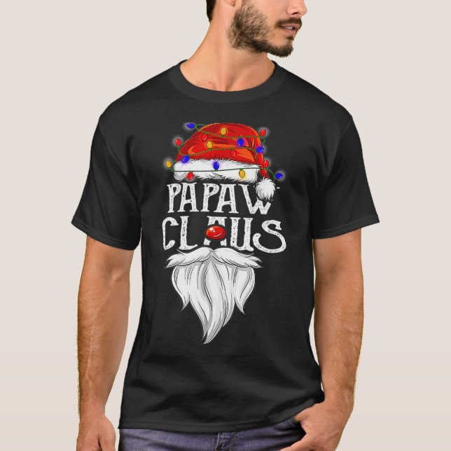 Camiseta Navidades de Papaw Claus coincidiendo con Pajama S (Anverso)