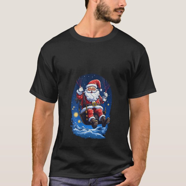 Camiseta Navidades de paracaidismo ascensional Xm (Anverso)