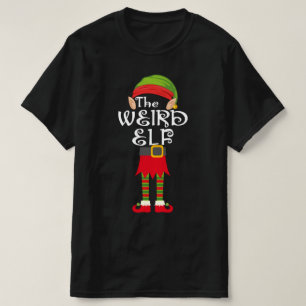 Camiseta navidades de pareja de elfos raros
