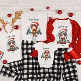 Camiseta Navidades de pareja familiares personalizados Elf
