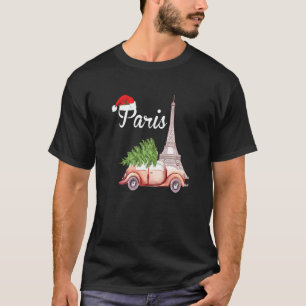 Camiseta Navidades De París Y La Torre Eiffel