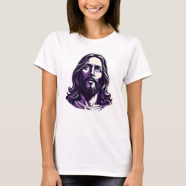 Camiseta Navidades de Pascua de Jesucristo Lavender (Anverso)
