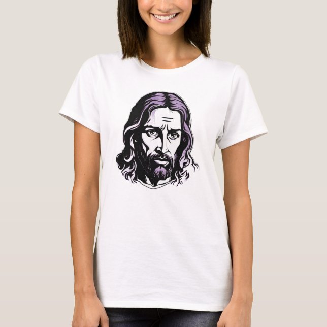 Camiseta Navidades de Pascua de Jesucristo Lavender (Anverso)
