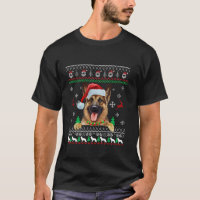 Navidades de pastores alemanes feos perro Santa Xm