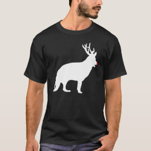 Camiseta Navidades de pastores de renos alemanes navideños