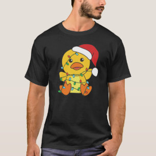 Camiseta Navidades de pato Animales de invierno pato de vac