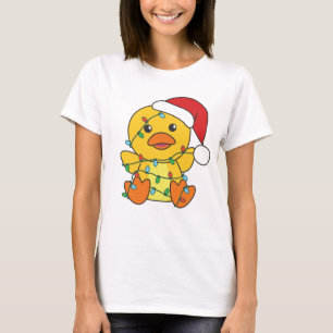 Camiseta Navidades de pato Animales de invierno pato de vac