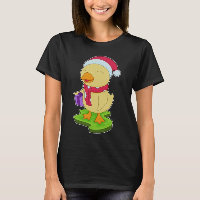 Camiseta Navidades de pato Scarf (Anverso)