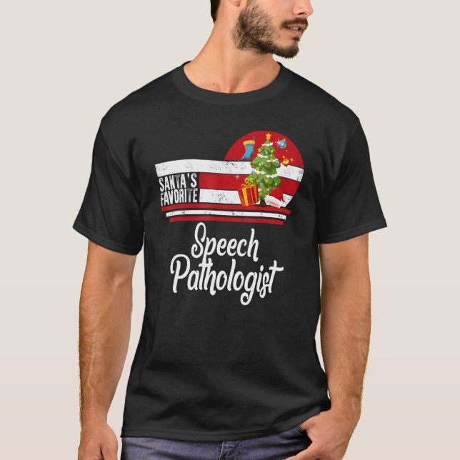 Camiseta Navidades de patólogos de discursos favoritos Ugly (Anverso)