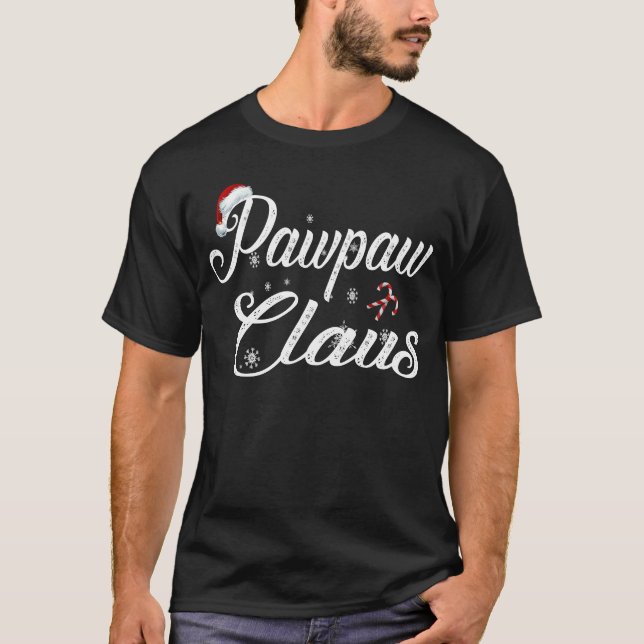 Camiseta navidades de paw paw claus familiares coincidentes (Anverso)
